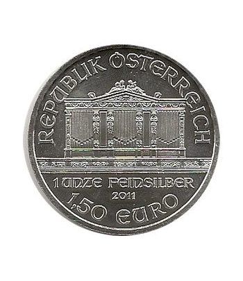 Moneda onza de plata 1,5 euros Austria Filarmonica 2011