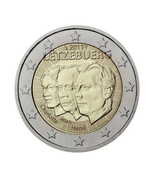 moneda conmemorativa 2 euros Luxemburgo 2011.