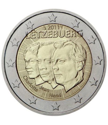 moneda conmemorativa 2 euros Luxemburgo 2011.