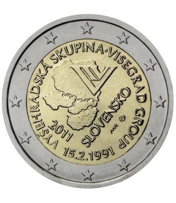 moneda conmemorativa 2 euros Eslovaquia 2011.