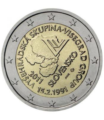 moneda Eslovaquia 2 euros 2011 Grupo Visegrád.