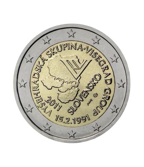 moneda Eslovaquia 2 euros 2011 Grupo Visegrád.