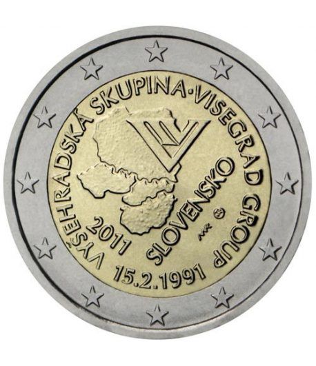 moneda Eslovaquia 2 euros 2011 Grupo Visegrád.