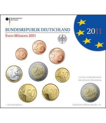 Cartera oficial euroset Alemania 2011 (5 cecas).