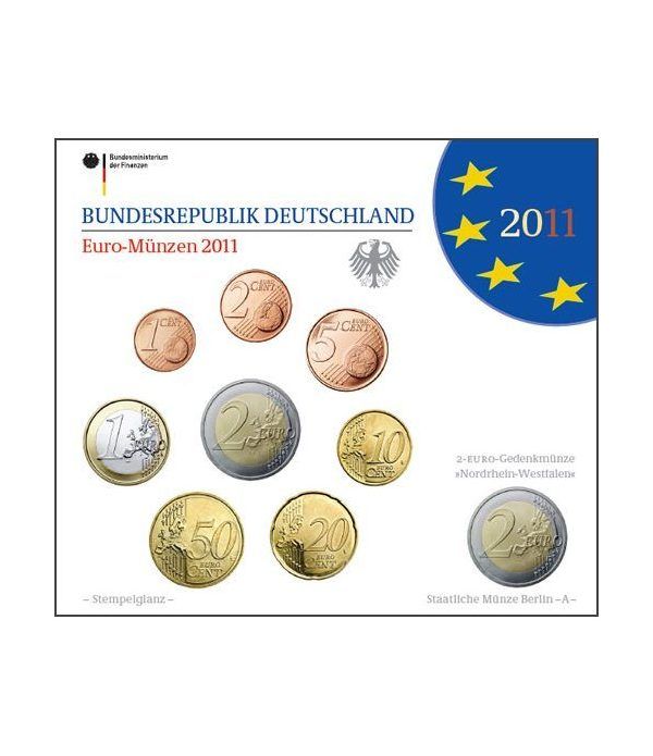 Cartera oficial euroset Alemania 2011 (5 cecas).  - 2