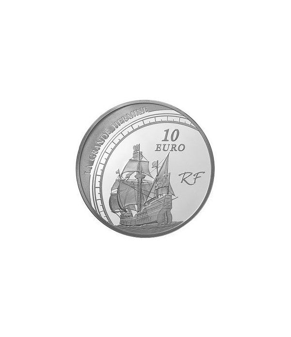 Francia 10 € 2011 Jacques Cartier. Barco  - 4