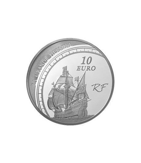 Francia 10 € 2011 Jacques Cartier. Barco