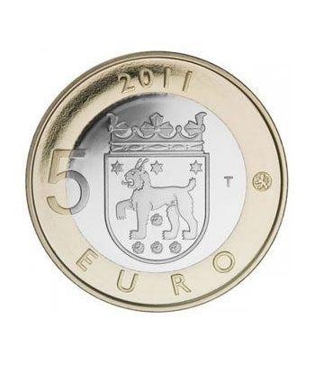 moneda Finlandia 5 Euros 2011 (3ª) Tavastia-Hame.  - 1
