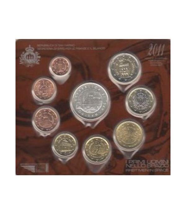 Cartera oficial euroset San Marino 2011 + 5€ (plata)  - 4