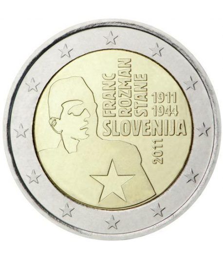 moneda 2 euros Eslovenia 2011 Franc Rozman.