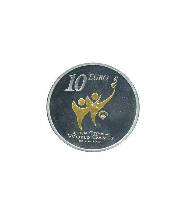 Irlanda 10 Euros (colores-olympics) 2003 (estuche)