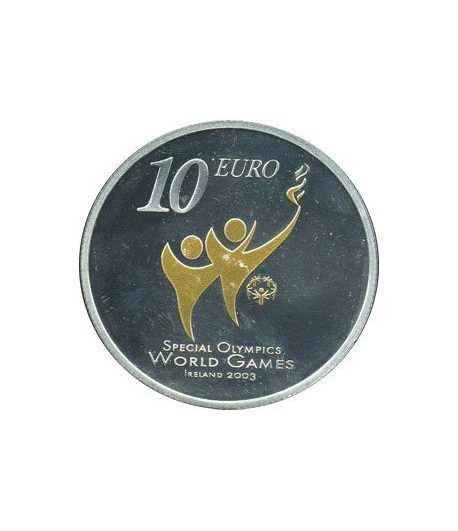 Irlanda 10 Euros (colores-olympics) 2003 (estuche)