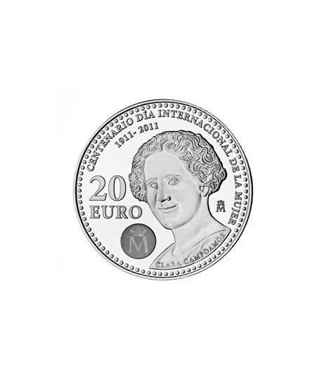 Moneda conmemorativa 20 euros 2011. Clara Campoamor. Plata. - 2 Moneda conmemorativa 20 euros 2011. Clara Campoamor. Plata. - 2