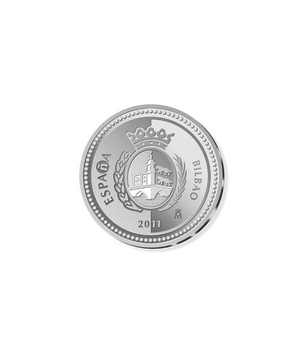 Moneda 2011 Capitales de provincia. Bilbao. 5 euros. Plata.  - 4