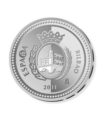 Moneda 2011 Capitales de provincia. Bilbao. 5 euros. Plata.