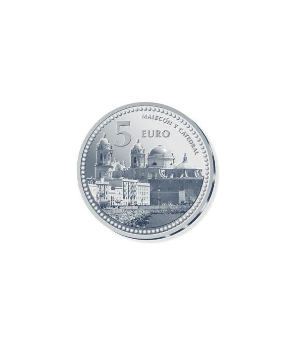 Moneda 2011 Capitales de provincia. Cádiz. 5 euros. Plata.