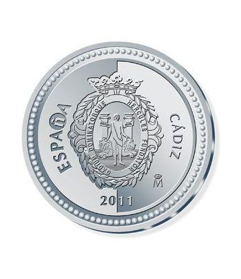 Moneda 2011 Capitales de provincia. Cádiz. 5 euros. Plata.