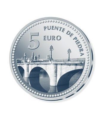 Moneda 2011 Capitales de provincia. Logroño. 5 euros. Plata.