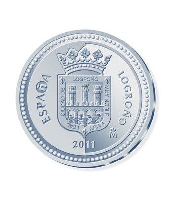 Moneda 2011 Capitales de provincia. Logroño. 5 euros. Plata.