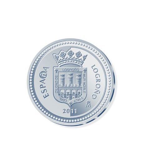 Moneda 2011 Capitales de provincia. Logroño. 5 euros. Plata.