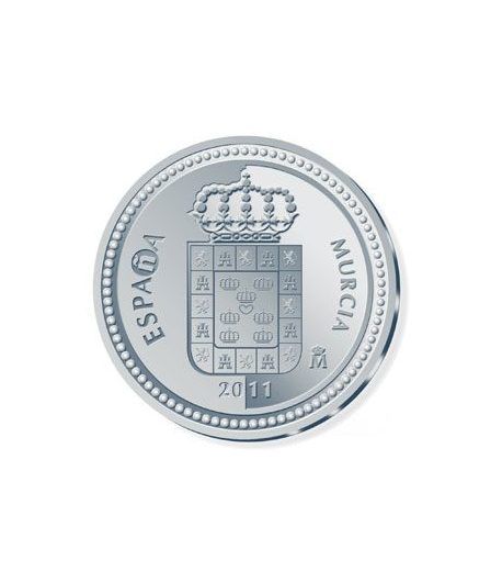 Moneda 2011 Capitales de provincia. Murcia. 5 euros. Plata.