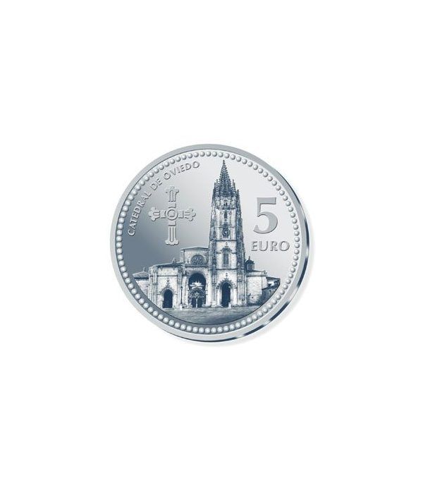 Moneda 2011 Capitales de provincia. Oviedo. 5 euros. Plata.  - 2