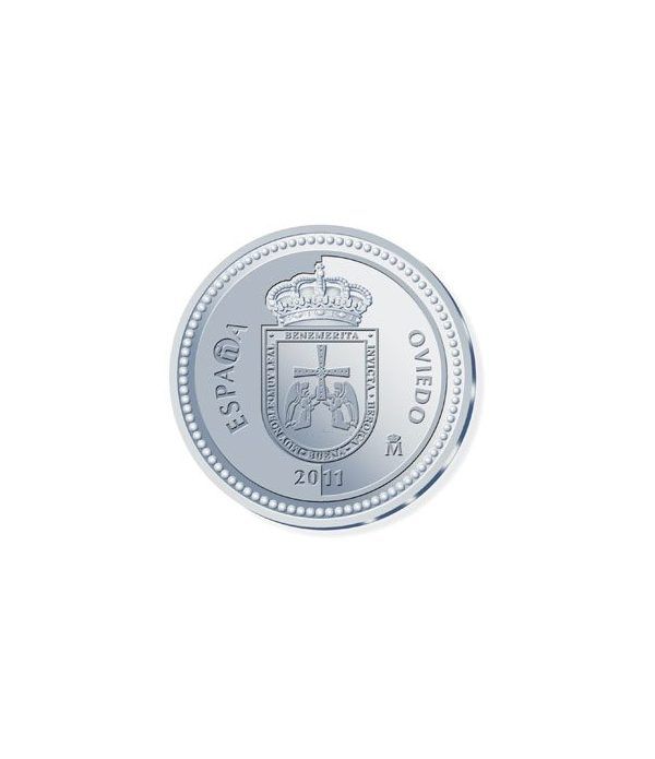 Moneda 2011 Capitales de provincia. Oviedo. 5 euros. Plata.