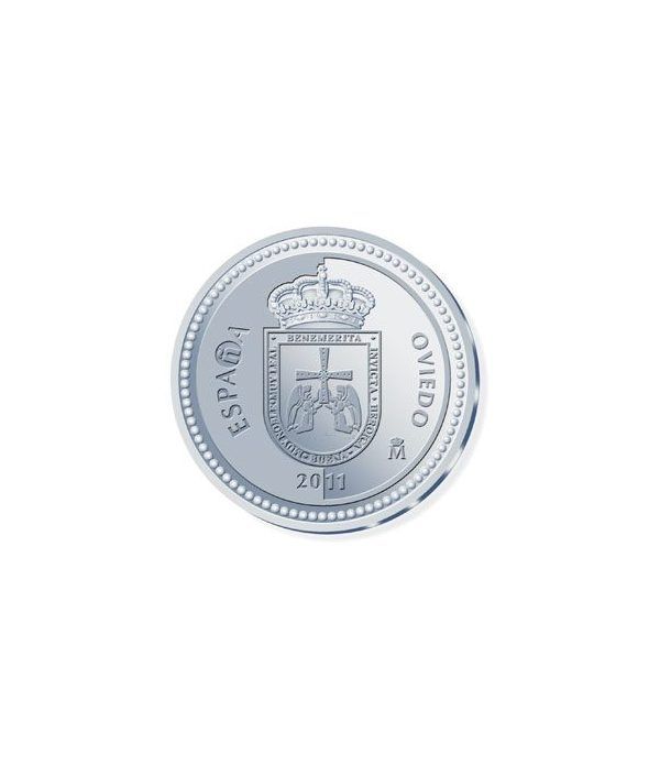 Moneda 2011 Capitales de provincia. Oviedo. 5 euros. Plata.  - 1