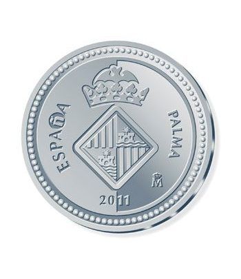 Moneda 2011 Capitales de provincia. Palma. 5 euros. Plata.