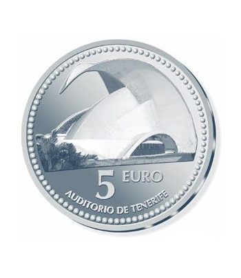 Moneda 2011 Capitales de provincia. Tenerife. 5 euros. Plata
