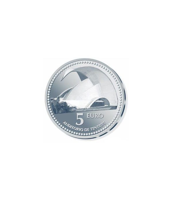 Moneda 2011 Capitales de provincia. Tenerife. 5 euros. Plata  - 2