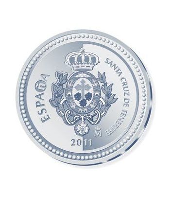 Moneda 2011 Capitales de provincia. Tenerife. 5 euros. Plata