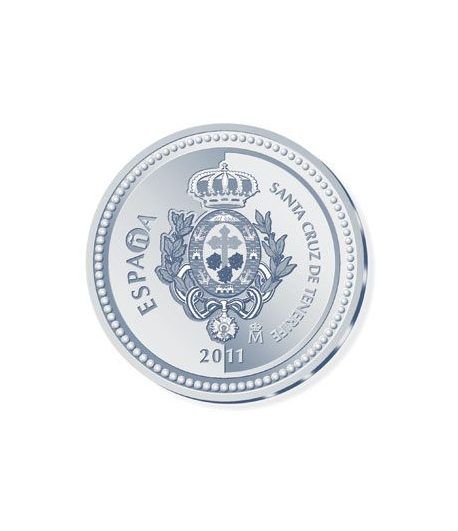 Moneda 2011 Capitales de provincia. Tenerife. 5 euros. Plata