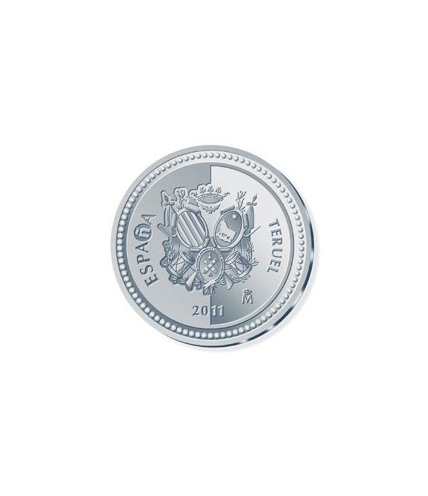 Moneda 2011 Capitales de provincia. Teruel. 5 euros. Plata  - 4