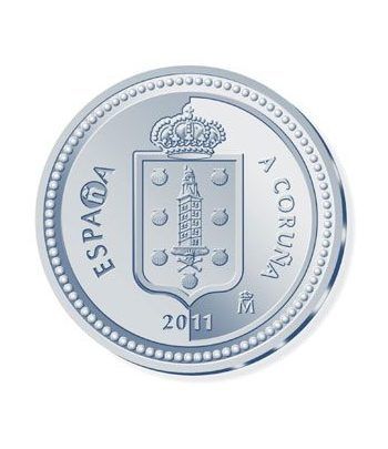 Moneda 2011 Capitales de provincia. A Coruña. 5 euros. Plata.