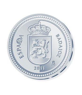 Moneda 2011 Capitales de provincia. Badajoz. 5 euros. Plata.