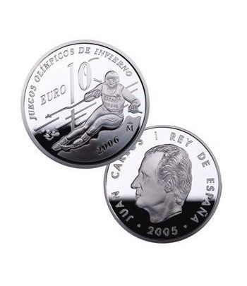 Moneda 2005 JJOO Invierno 2006. 10 euros. Plata.
