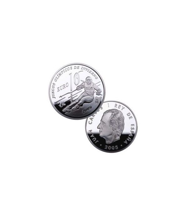 Moneda 2005 JJOO Invierno 2006. 10 euros. Plata.  - 2