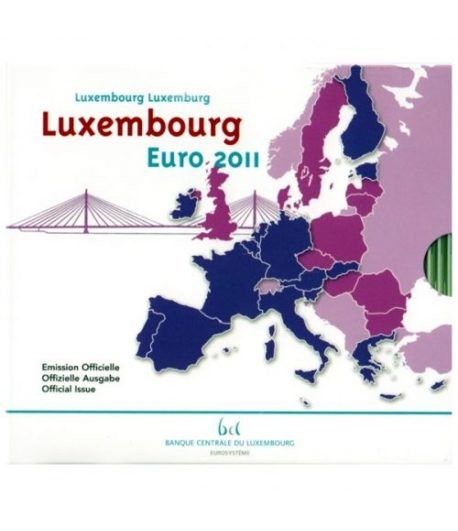 Cartera oficial euroset Luxemburgo 2011 (incluye 2€ conmemorat.)