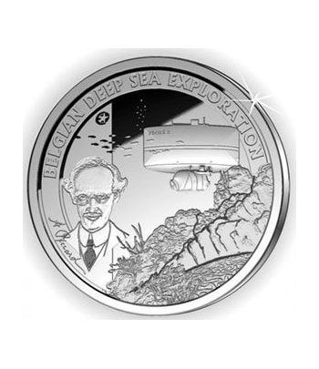 moneda Belgica 10 Euros 2011 Deep Sea Exploration. Proof.