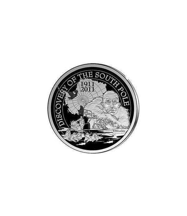 moneda Belgica 10 Euros 2011 100 A. Conquista Polo Sur. Proof  - 4