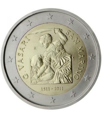 moneda conmemorativa 2 euros San Marino 2011. Est. Oficial