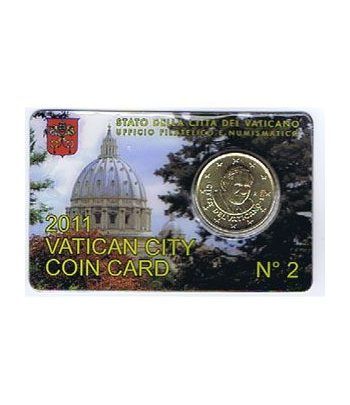 Cartera oficial euroset Vaticano 2011 (moneda 50cts.)