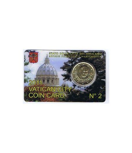 Cartera oficial euroset Vaticano 2011 (moneda 50cts.)