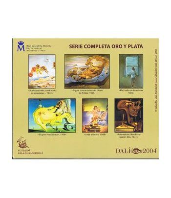 Monedas 2004 Dalí. Completa. Oro y Plata.