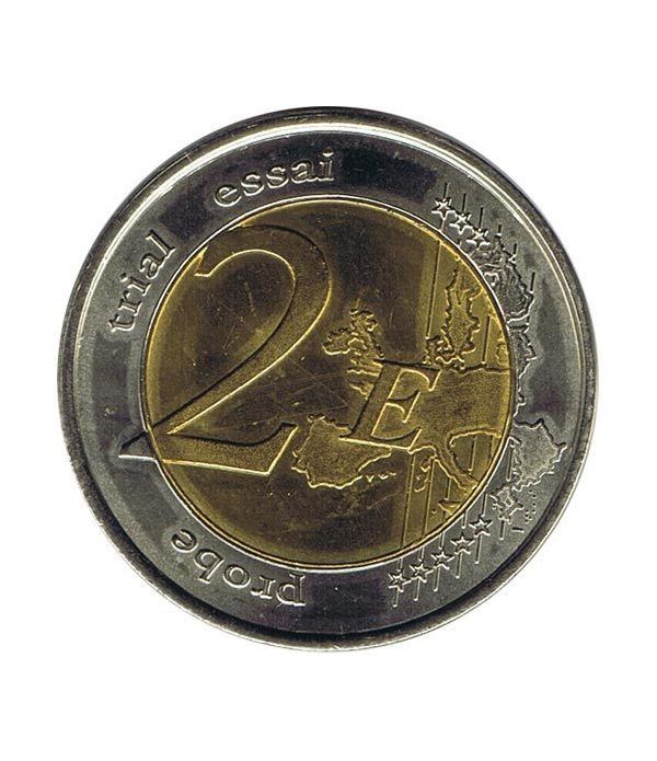 moneda conmemorativa 2 euros Monaco 2007 Grace kelly Prueba  - 2