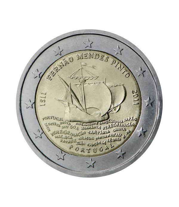 moneda conmemorativa 2 euros Portugal 2011.