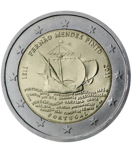 moneda conmemorativa 2 euros Portugal 2011.