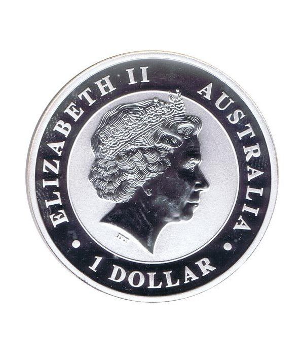 Moneda onza de plata 1$ Australia Kookaburra 2012  - 2