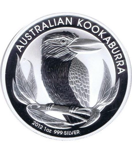 Moneda onza de plata 1$ Australia Kookaburra 2012